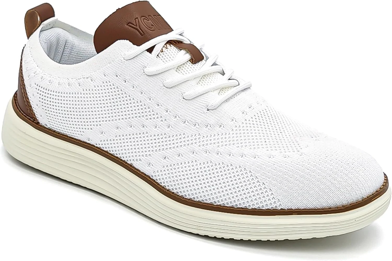 YCMM Mens Casual Dress Shoes Comfortable Breathable Mesh Oxford Business Office Walking Lightweight Tennis Sneakers