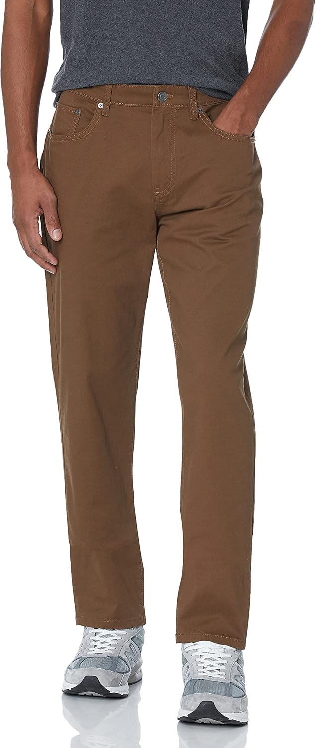 Men's Athletic-Fit Pants, 5-Pocket Stretch Twill Work, Big & Tall