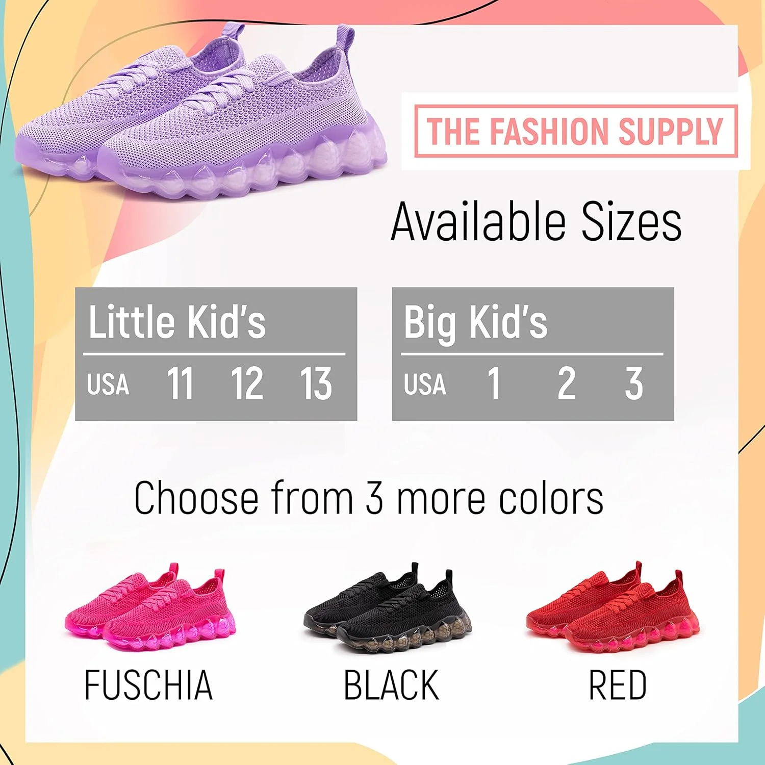 Kids Shoes for Boys & Girls - Lightweight & Breathable Boys & Girls Sneakers - Kids Athletic Shoes - Comfortable Boys and Girls Tennis Shoes with Rubber Sole