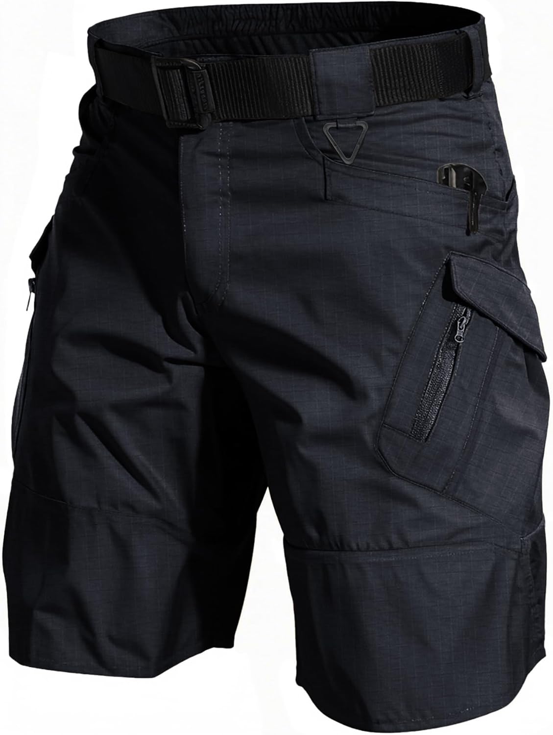 Men's Hiking Shorts Waterproof Tactical Cargo Short Pants Quick Dry Work Shorts with Multi Pockets(No Belt)