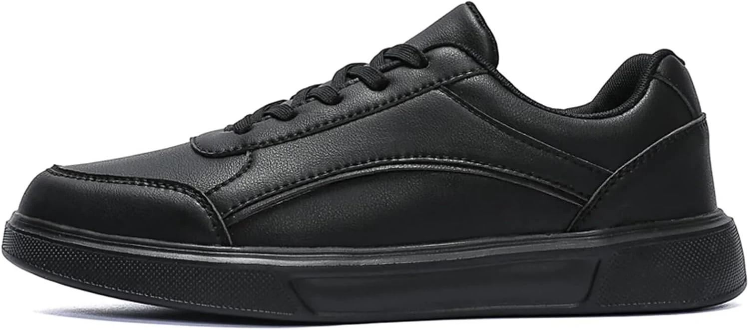 Men's Casual Sneakers Lightweight Fashion Walking Shoes Low Top PU Leather Classic Skate Shoe